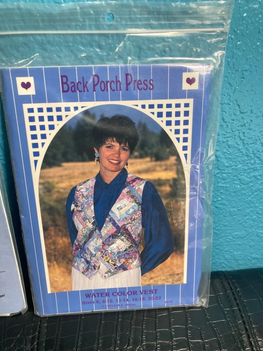2 Vest Patterns: “It’s A Frame Up”‎ and “Water Color Vest”